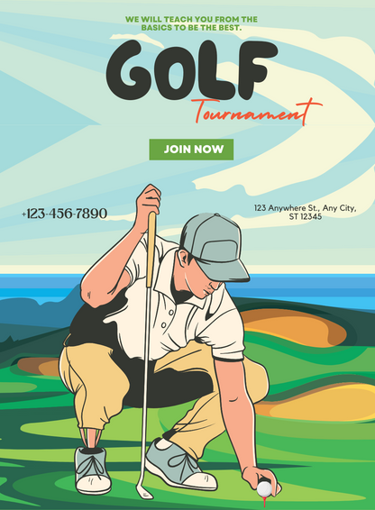 Blue Sky golf Invitation-AAGLF007