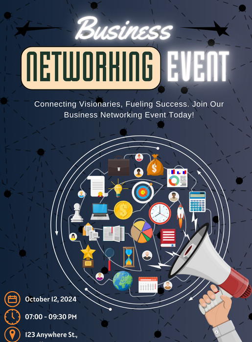 Blue Social Networking Invitation-AANEG002