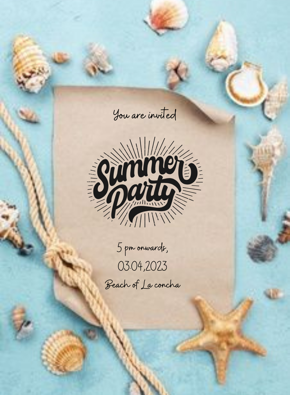 Blue Starfish Beach Party-King of Cards