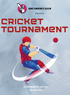 Blue Swing Cricket Invitation-AACRI009