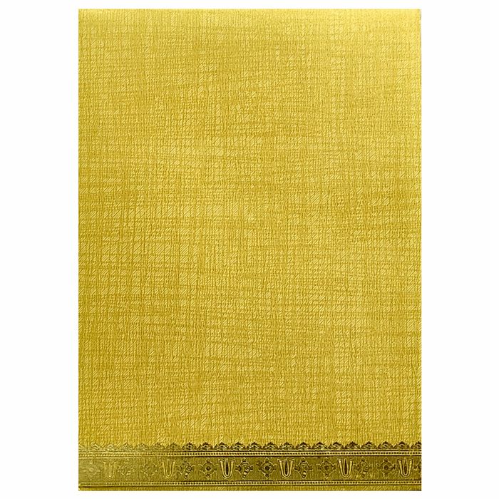 Brown Gold Metallic Invite With Balaji And Padmavathi Print-KNCM22NB-King of Cards