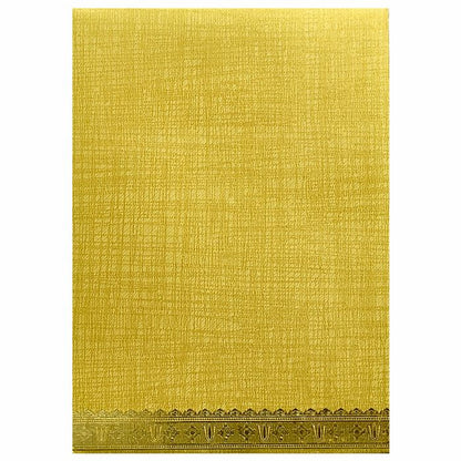 Brown Gold Metallic Invite With Balaji And Padmavathi Print-KNCM22NB-King of Cards