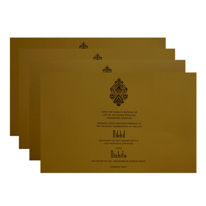 Golden Wedding Card-King of Cards