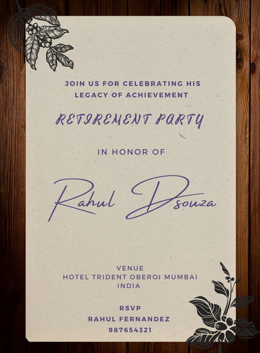 Brown Frame Retirement Party-AARTI009