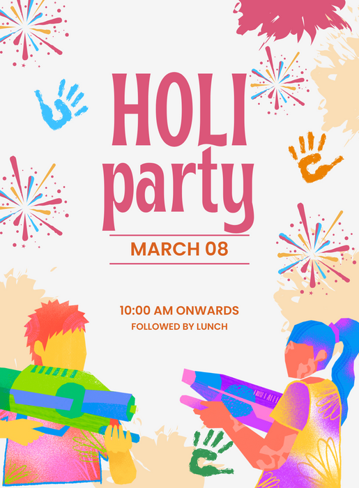Burst of Color Holi Party Invitation-AAHPI009
