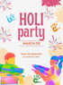 Burst of Color Holi Party Invitation-AAHPI009