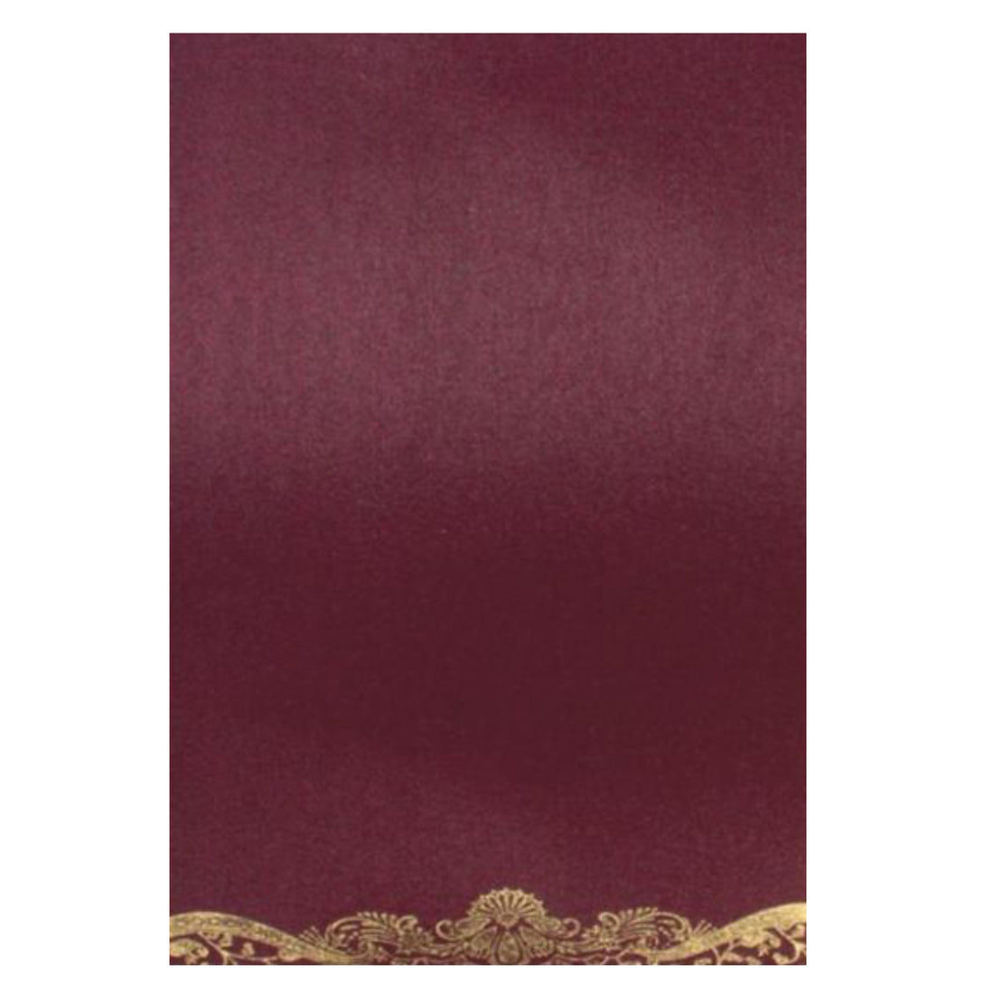 Violet Single Sheet Invitation Card