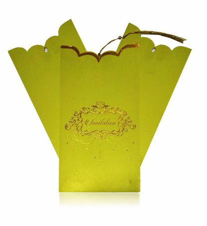 Green Personal Invitation Card-King of Cards