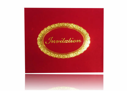 Red Padded Invitation Card