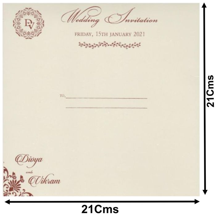 Tender grey elephant with tree scodix invitation card-King of Cards