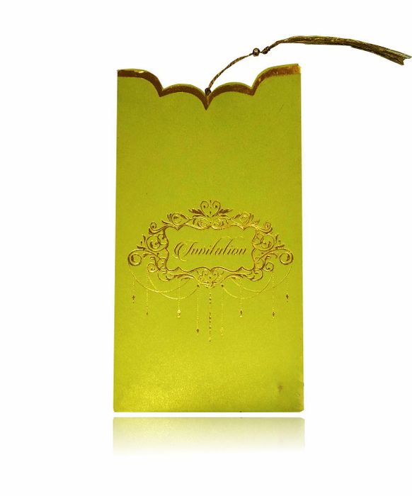 Green Personal Invitation Card-King of Cards