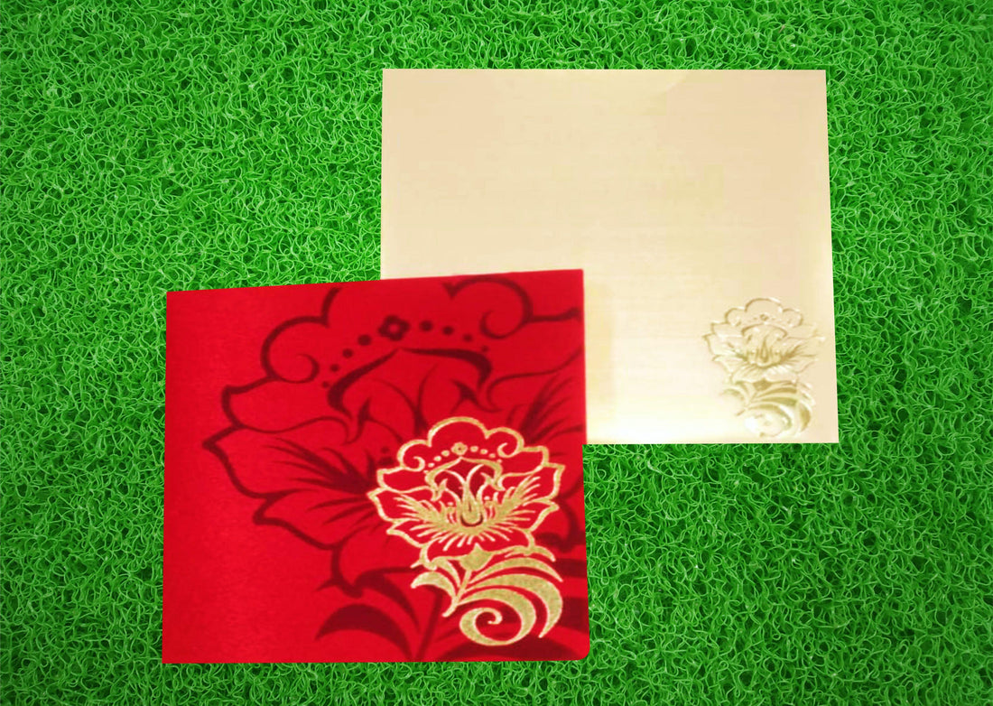 Red Floral Personal Card-King of Cards