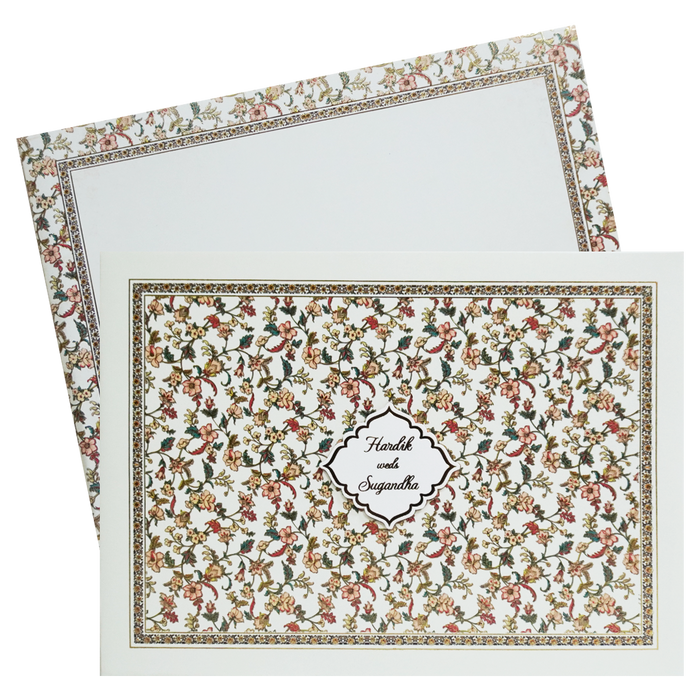 Lime Yellow Persian Marriage Invitation Card-King of Cards