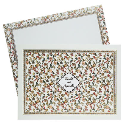 Lime Yellow Persian Marriage Invitation Card-King of Cards