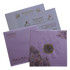 Purple Floral Embossed Premium Wedding Invitation-King of Cards