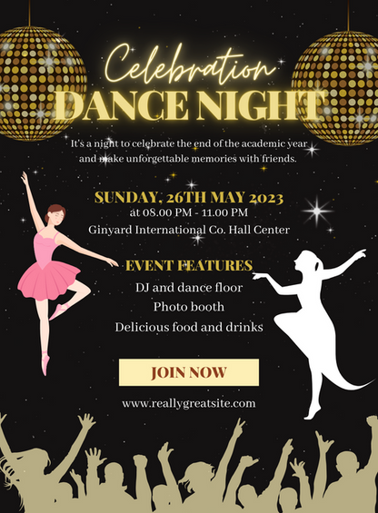 Celebration Dance Party Invitation-AADPI028