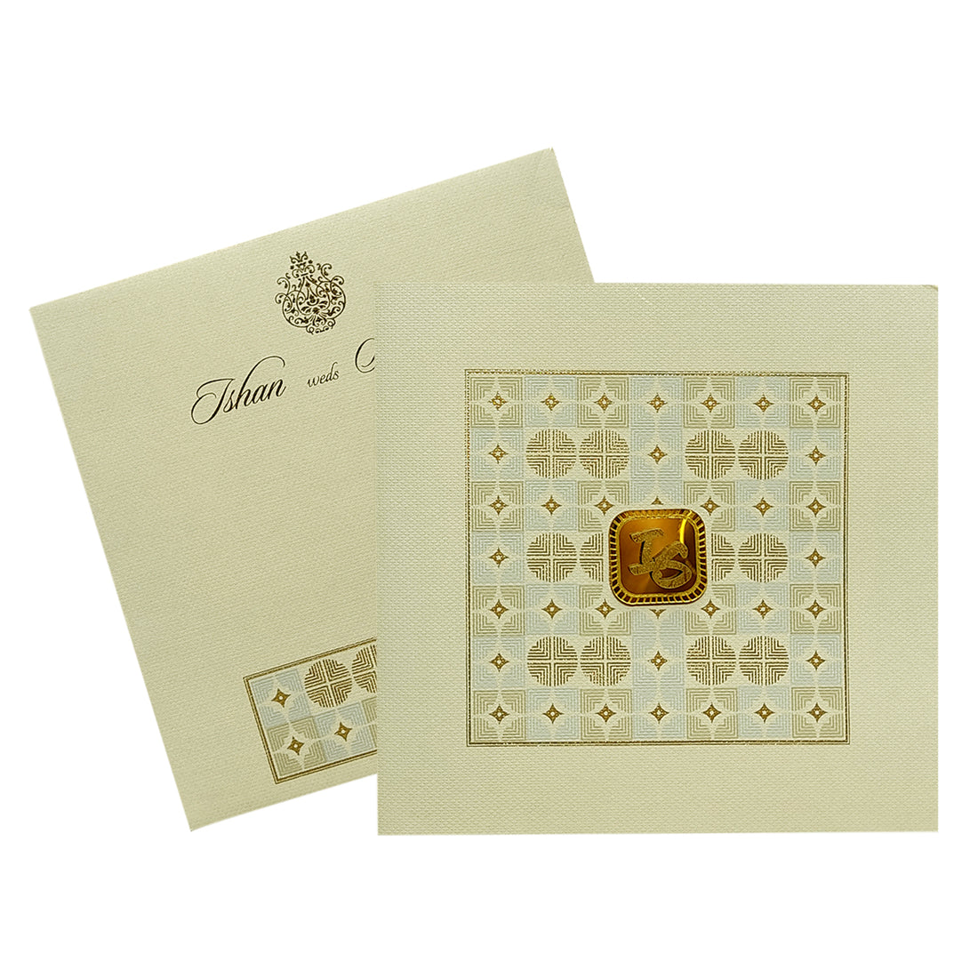Grey Dot Design Invitation Card-KRC29221