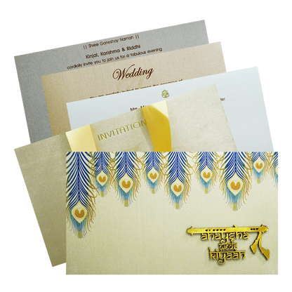 Light Brown Luxury Wedding Box-King of Cards