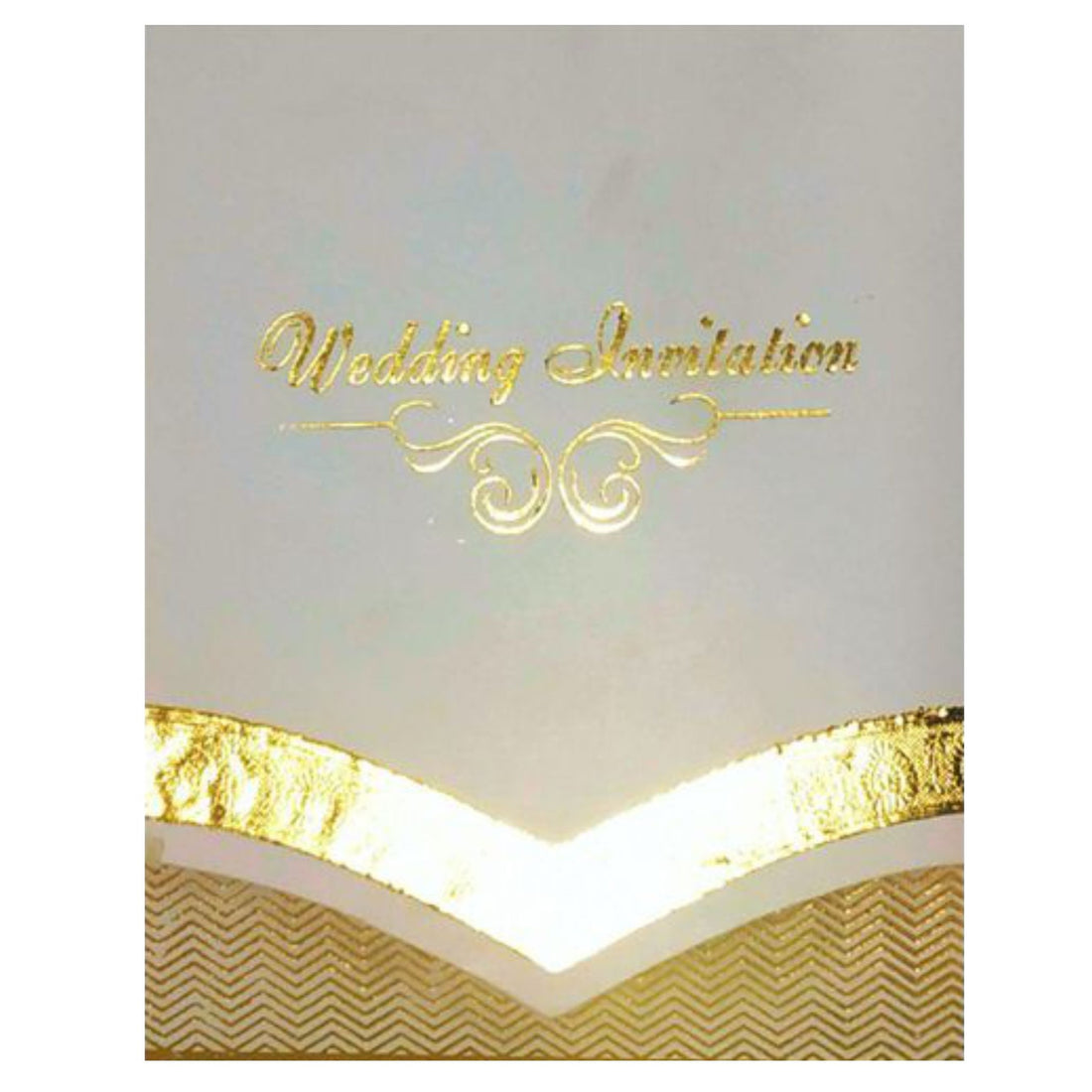 White Invitation Card-King of Cards