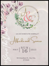 Circle Wreath Classic Invitation-AACLS003