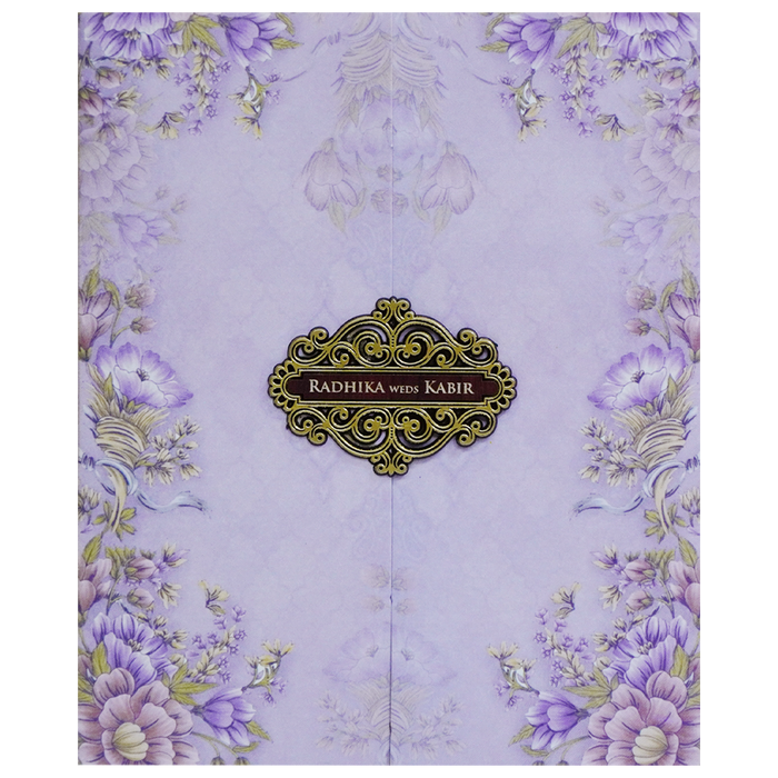 Very Light Purple Wedding Card-King of Cards