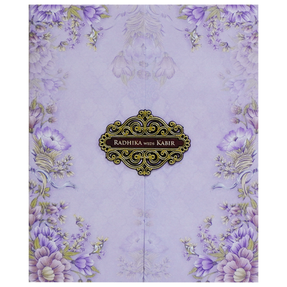 Very Light Purple Wedding Card-King of Cards