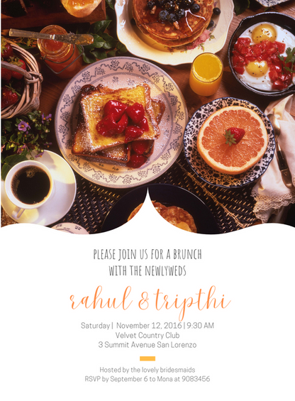 Colorful Lunch &amp; Brunch Invitation-AALUB002