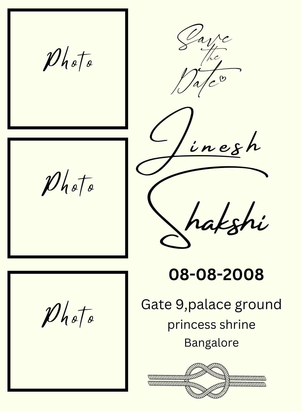 Lovely Couple Save The Date Invitation-AASTD026