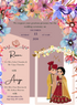 Crimson Splendor Hindu Wedding Invitations-AAHWI017