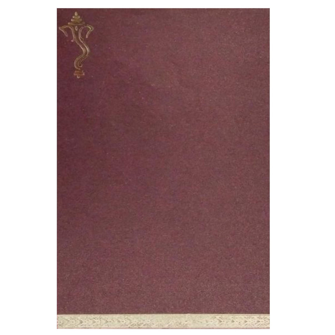 Brown Single Sheet Invitation Card-KNK4146
