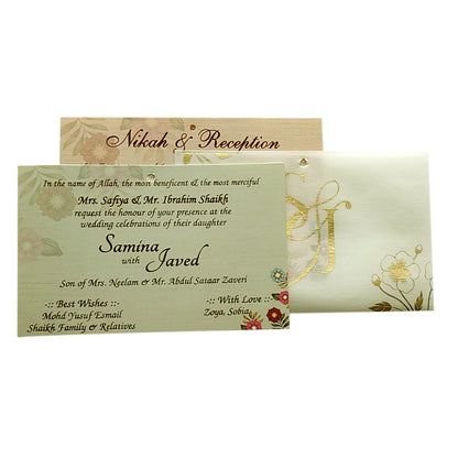 Light Grey MDF Invitation-KVN06630