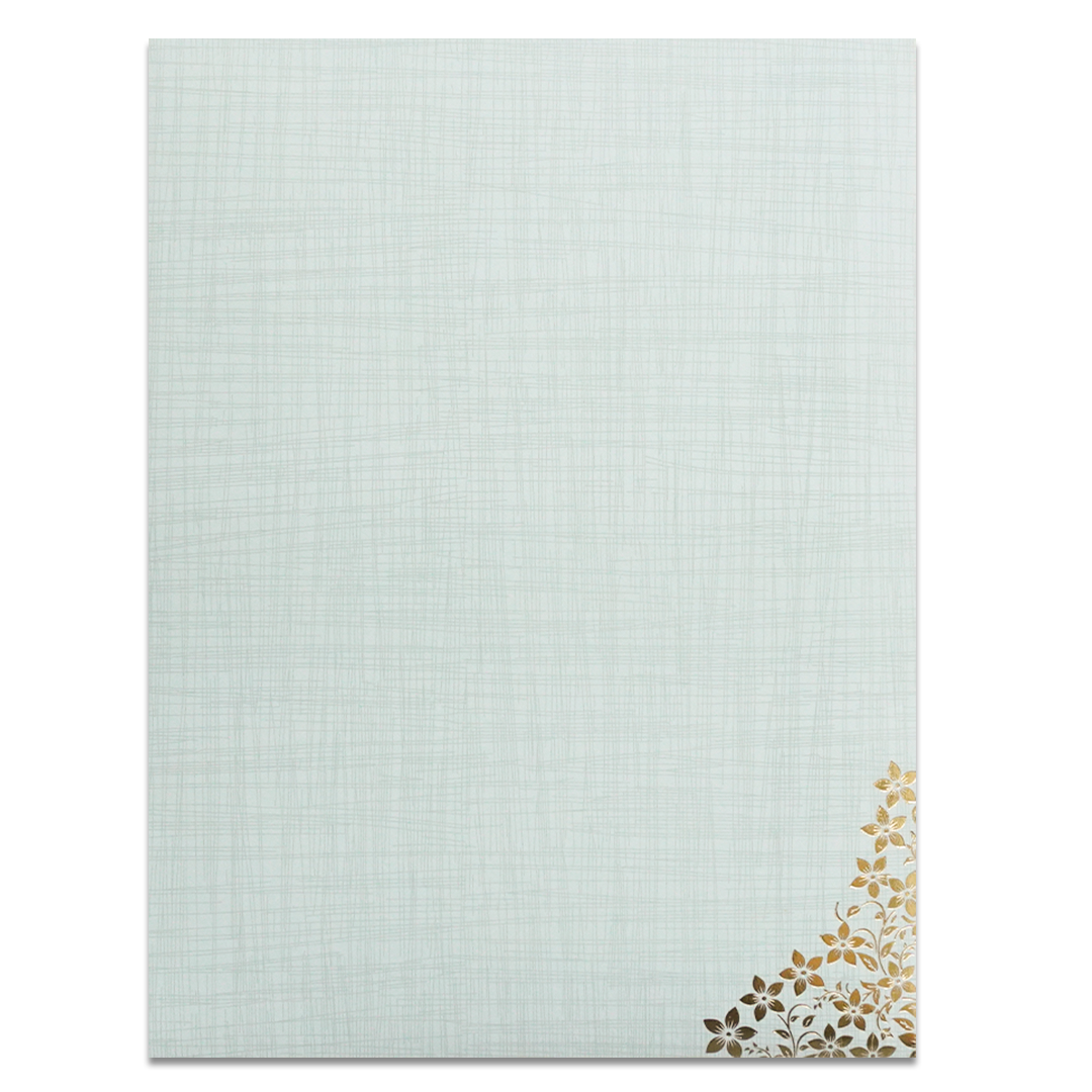 Grey Ganesha Floral Designer Wedding Card-KNK7082G