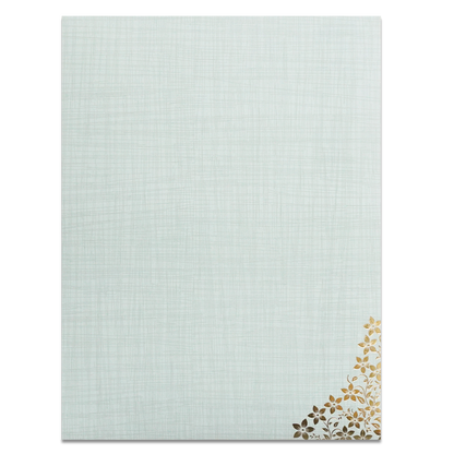 Grey Ganesha Floral Designer Wedding Card-KNK7082G