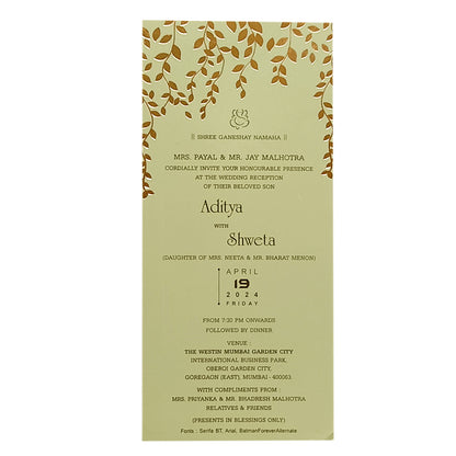 Invitation Card - KRCS6292-King of Cards