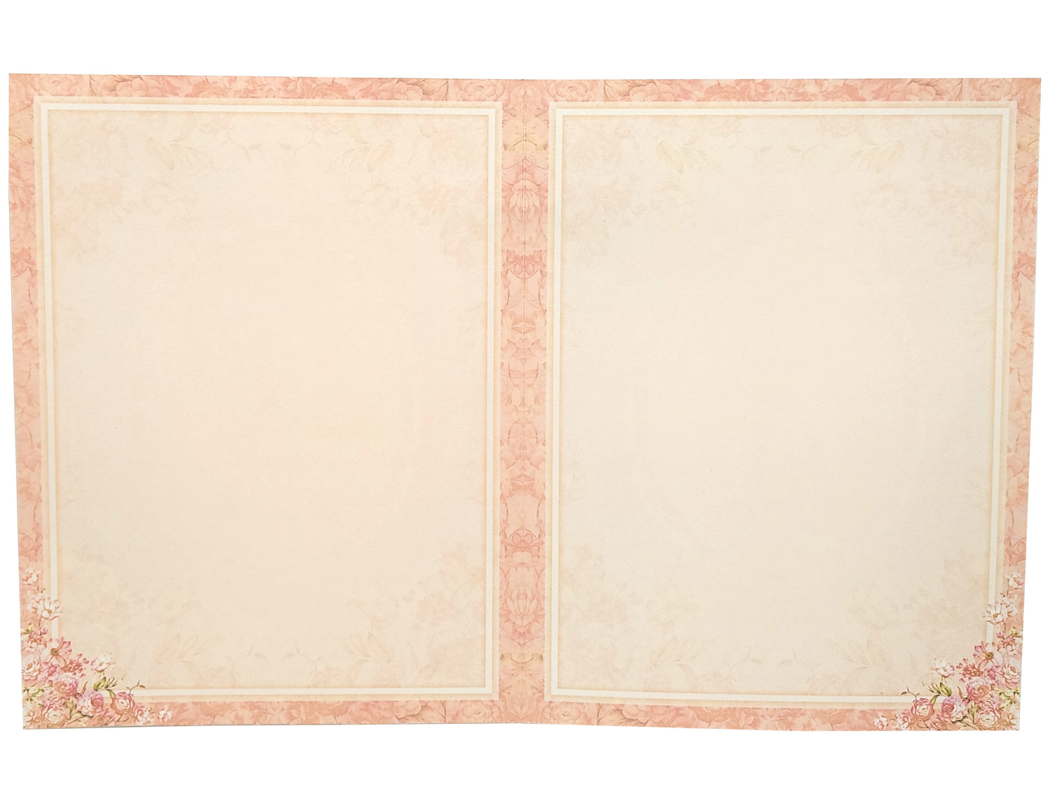 Pink Floral Invitation Card In Jumbo Size With Name Plate-KNKJ1096