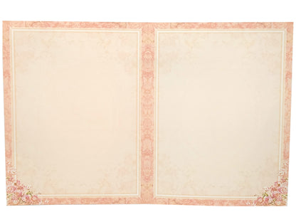 Pink Floral Invitation Card In Jumbo Size With Name Plate-KNKJ1096