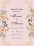 Pink Floral Christian Wedding Invitation-AACWI006