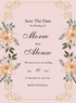 Pink Floral Christian Wedding Invitation-King of Cards