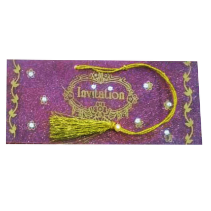 Purple Persnal Invitation Card-CXP120