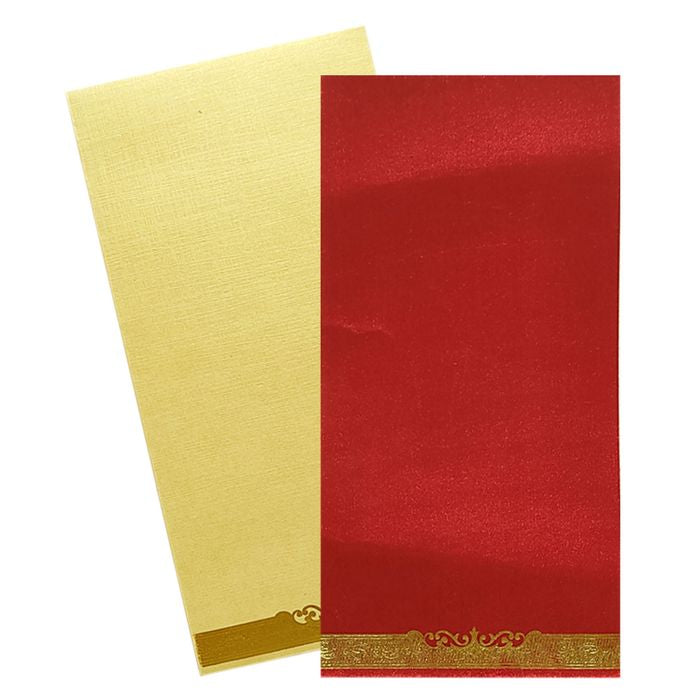 Classic Flower Red Color Invitation Card-King of Cards