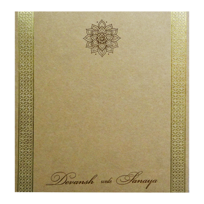 Brown Single Sheet Invitation-KRCS7352
