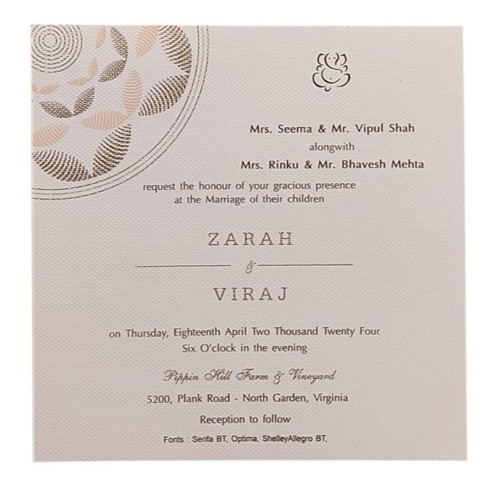 Invitation Card - KRCS6532-King of Cards