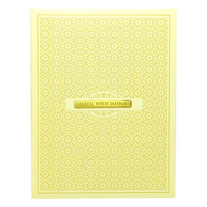 Yellow Pattern Designs Wedding Card-King of Cards
