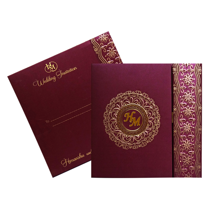 Elegant Red Marriage Card-King of Cards