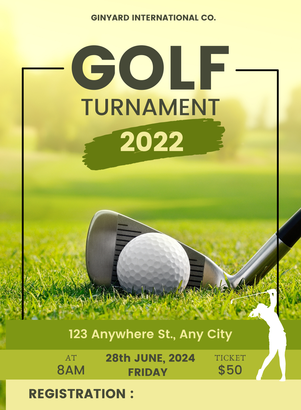 Green Grass Golf Invitation-AAGLF001