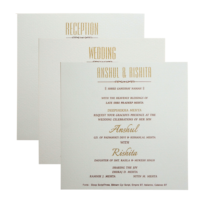 White Elephant Box Wedding Card-King of Cards