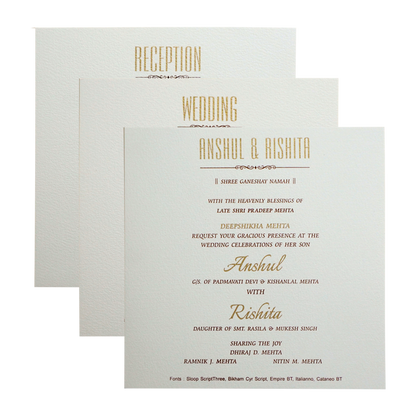 White Elephant Box Wedding Card-King of Cards