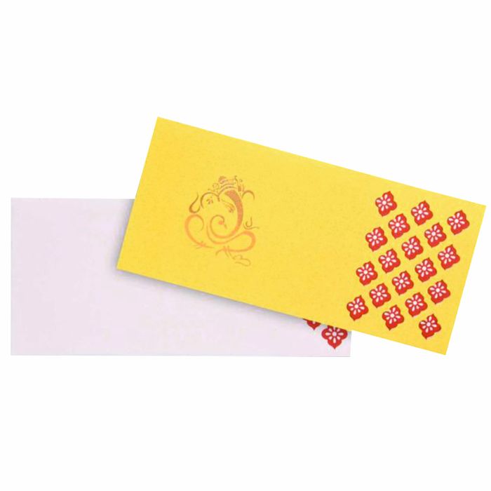 Gold Die Cut Ganesha Invite-King of Cards