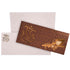 Brown Peacock Feather Invitation