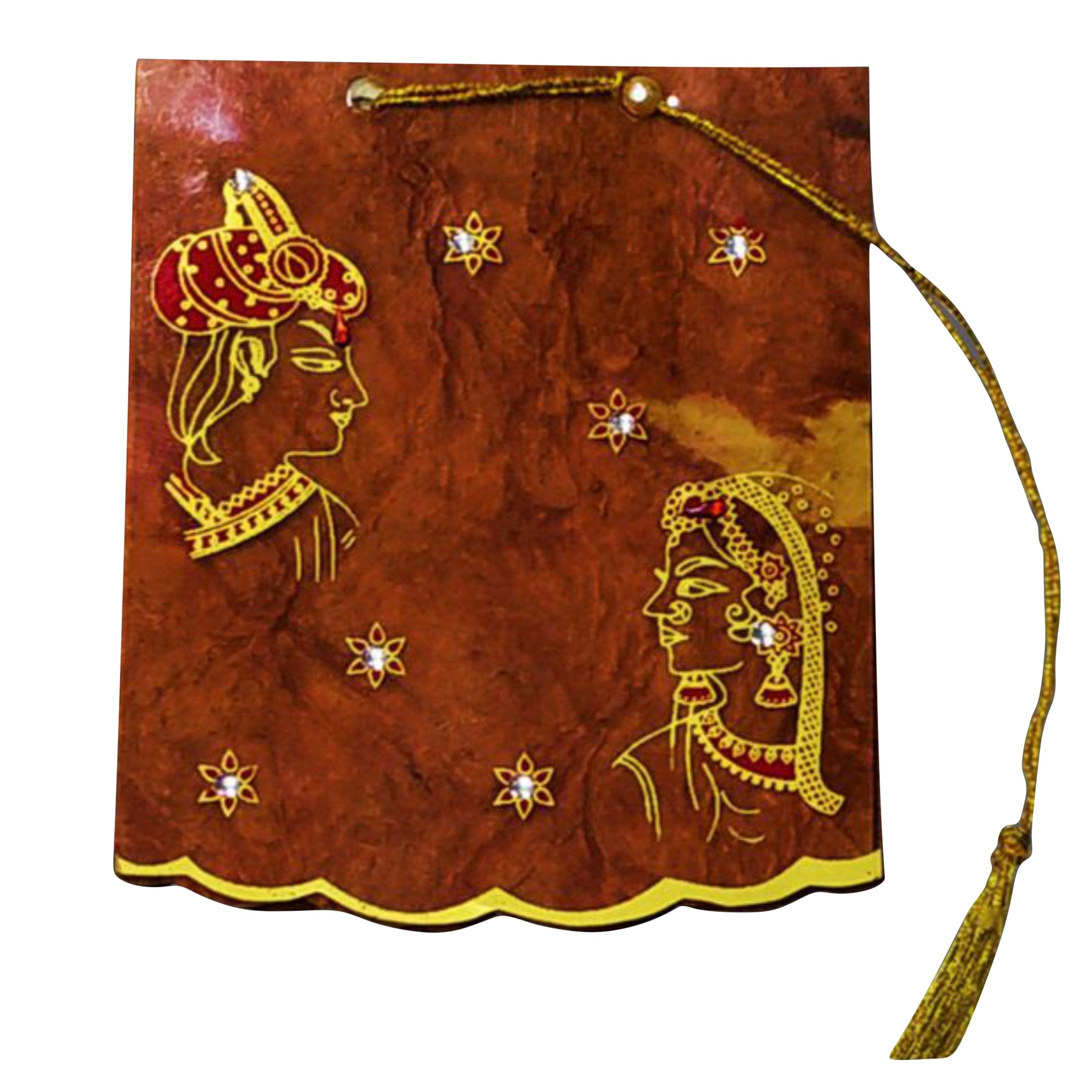 Brown Invitation Card-King of Cards